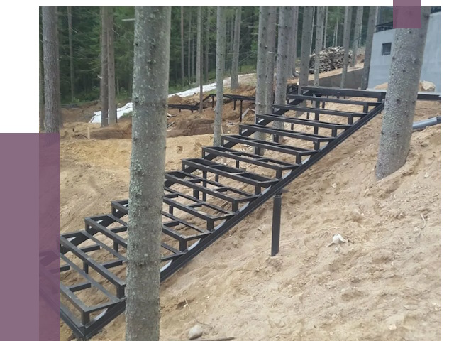 Монтаж металлических лестниц в Краснокамске от 13432 руб. 