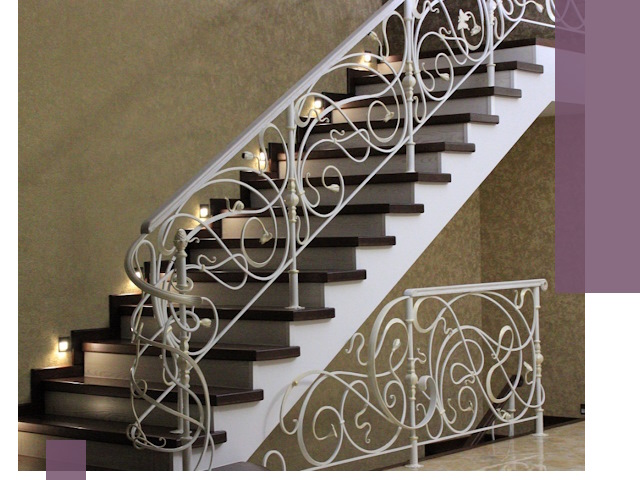 Кованые лестницы под ключ в Краснокамске — изготовление и монтаж
