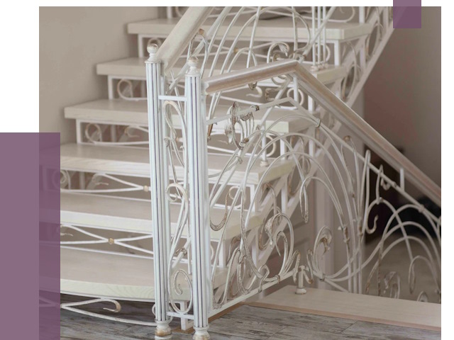 Изготовление кованых лестниц на заказ в Краснокамске от 86165 руб. | ПРОЛЁТ-Кнм
