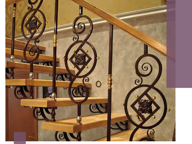 Изготовление кованых лестниц под ключ в Краснокамске