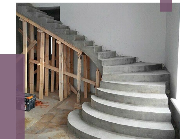 Изготовление бетонных лестниц под ключ в Краснокамске от 19767 руб. | ПРОЛЁТ-Кнм