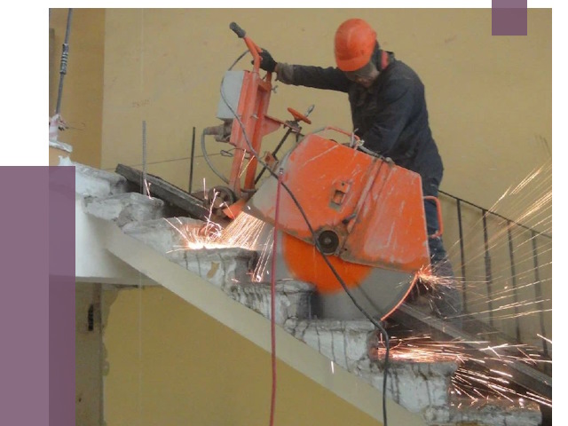 Демонтаж бетонных лестниц в Краснокамске от 4562 руб. за м2 | ПРОЛЁТ-Кнм