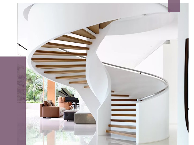 Винтовые лестницы в Краснокамске под ключ от 48151 руб. | ПРОЛЁТ-Кнм