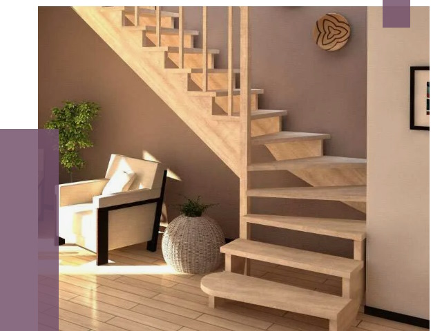 Изготовление Г-образных лестниц в Краснокамске от 18753 руб. 