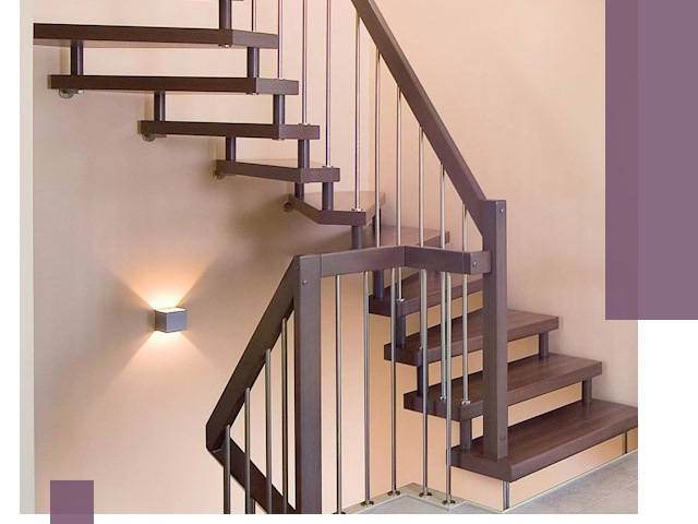 Изготовление лестниц на больцах в Краснокамске под ключ