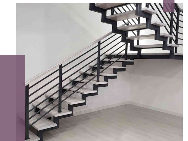 Лестницы на металлокаркасе под ключ в Краснокамске от 12671 руб. | ПРОЛЁТ-Кнм