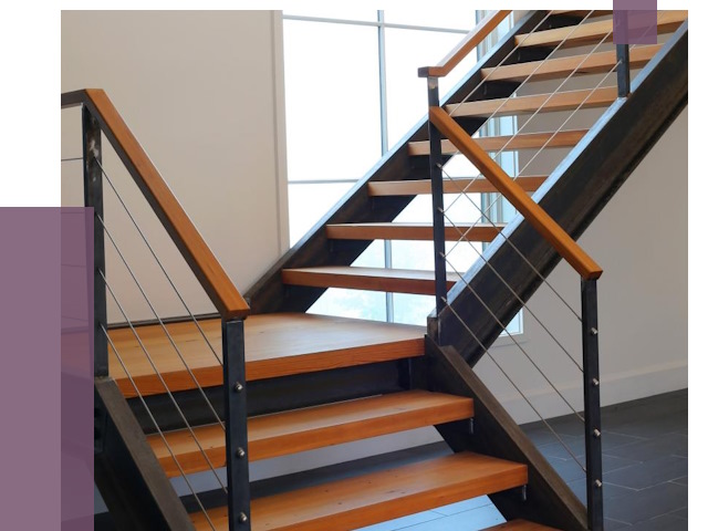 Изготовление лестниц на металлокаркасе в Краснокамске от 18753 руб. | ПРОЛЁТ-Кнм