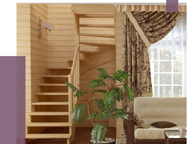 Лестницы для дачи в Краснокамске от 75267 руб.  | ПРОЛЁТ-Кнм