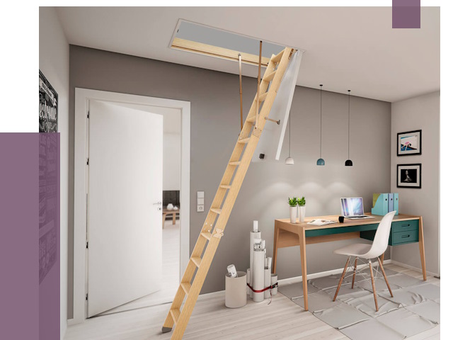 Чердачные лестницы в Краснокамске — от 14445 руб. | ПРОЛЁТ-Кнм