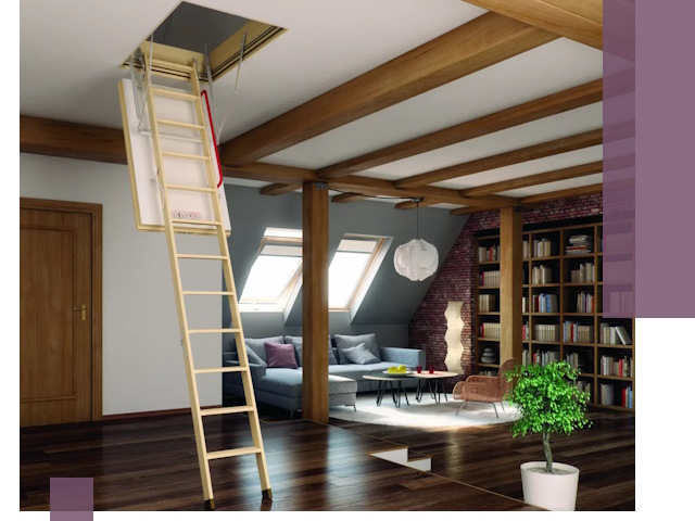 Чердачные лестницы под ключ в Краснокамске: изготовление и монтаж