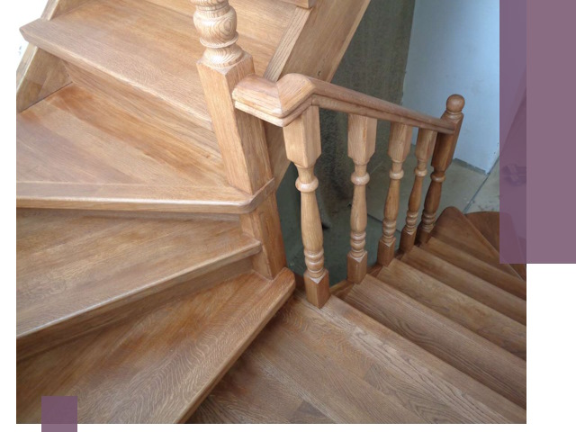 Дубовые лестницы под ключ в Краснокамске: изготовление и монтаж