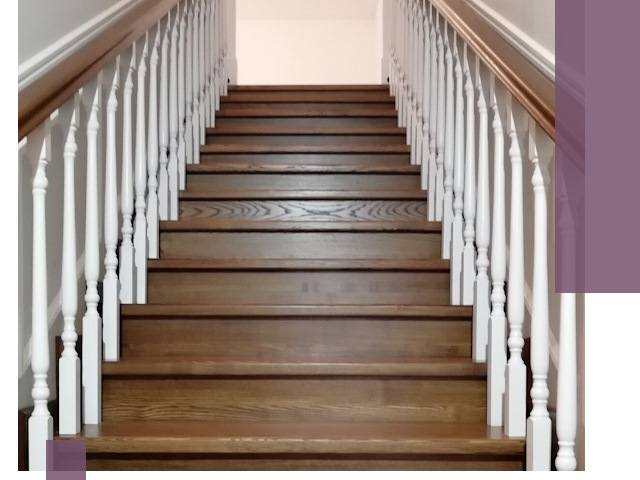 Лестницы из ясеня на заказ в Краснокамске — изготовление и монтаж