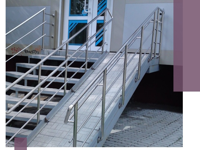 Пандус на крыльцо под ключ в Краснокамске: монтаж и изготовление