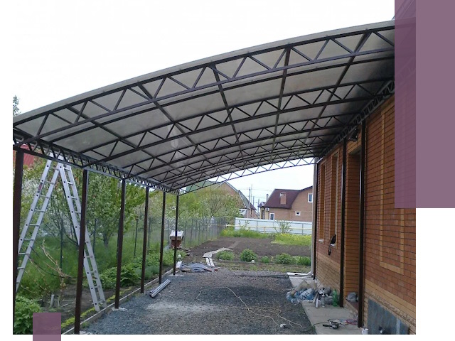 Профессиональный монтаж навесов под ключ в Краснокамске