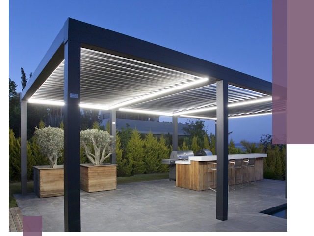 Навесы отдельно стоящие под ключ в Краснокамске из металла и поликарбоната