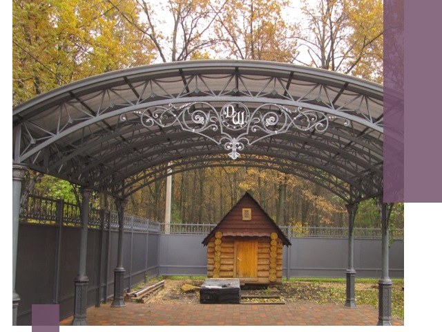 Кованые навесы премиум-класса под заказ в Краснокамске