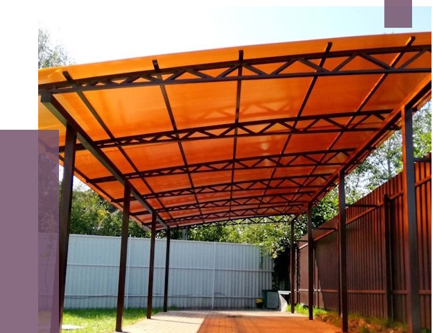 Односкатные навесы под ключ в Краснокамске от 13026 руб. 