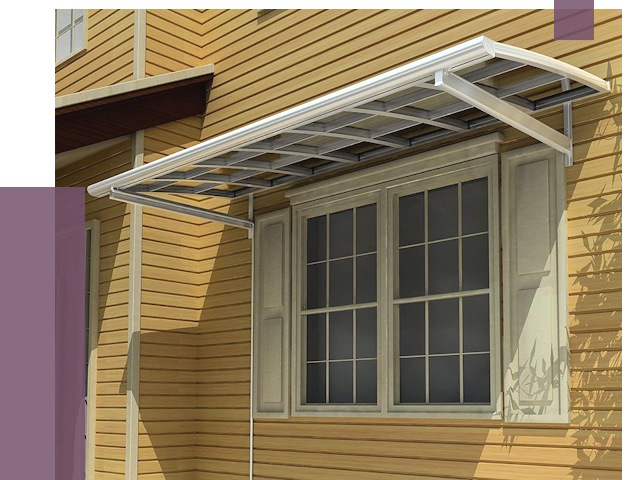 Козырьки над окнами в Краснокамске от 7552 руб. — монтаж, покупки | ПРОЛЁТ-Кнм