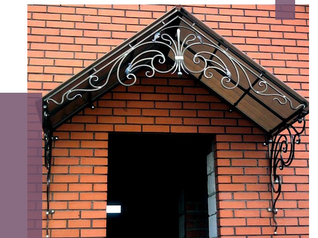 Металлические козырьки в Краснокамске от 10593 руб. 