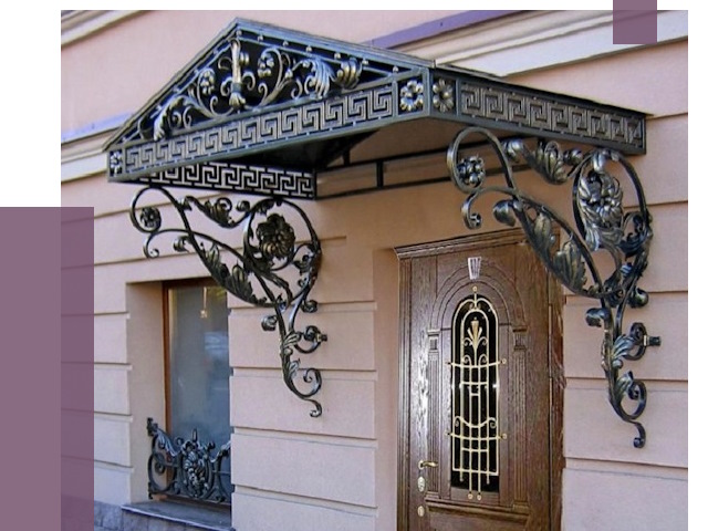 Кованые козырьки в Краснокамске под ключ от 12621 руб. — ПРОЛЁТ