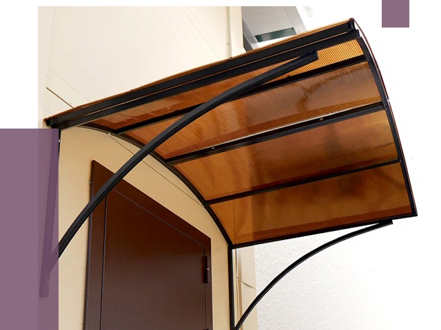 Недорогие козырьки в Краснокамске от 7522 руб.  | ПРОЛЁТ-Кнм