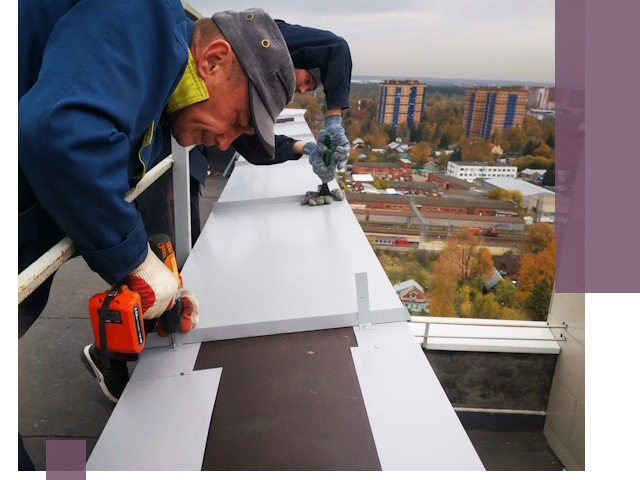 Монтаж парапетов в Краснокамске — установка прочных металлических ограждений