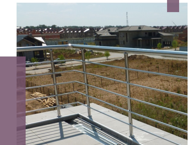 Парапеты из нержавеющей стали в Краснокамске от 7907 руб. за м² | ПРОЛЁТ-Кнм