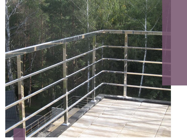 Парапеты из нержавеющей стали в Краснокамске — изготовление и монтаж