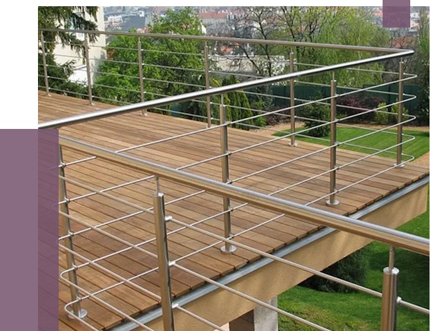 Алюминиевые парапеты в Краснокамске под ключ от 7704 руб. 