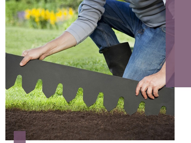 Металлические бордюры для газона в Краснокамске — изготовление и монтаж