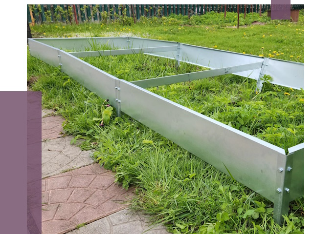 Металлические бордюры для грядок в Краснокамске от 1774 руб. 