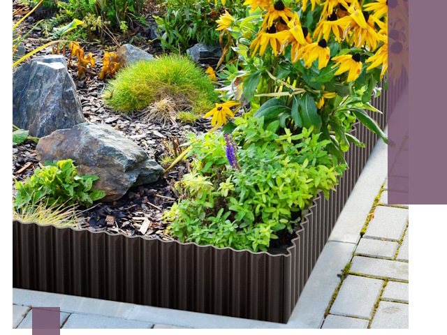 Металлические бордюры для клумб в Краснокамске — производство и монтаж